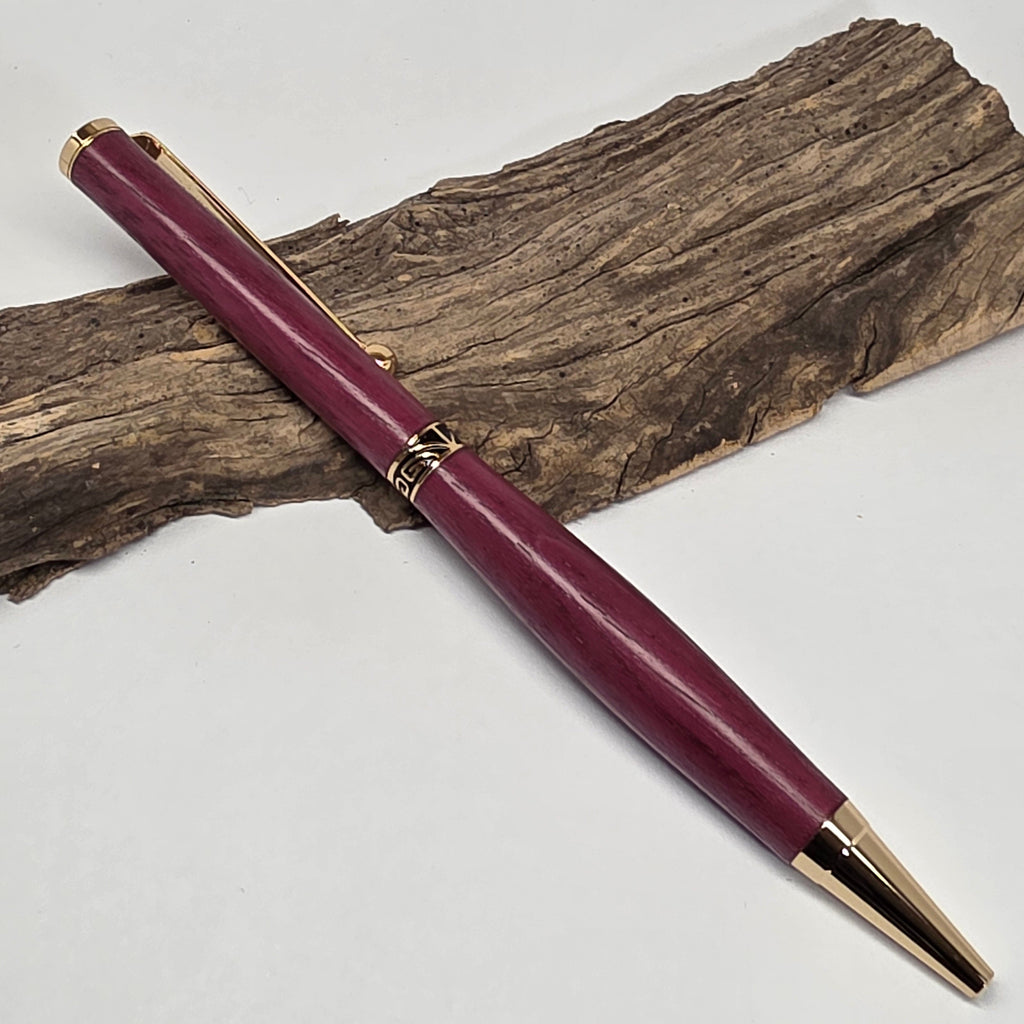 Stylo bille artisanal en bois d’Amarante