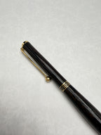 Stylo en bois Wengué artisanal – Plaqué or 24k | Quart tournant & Recharge Cross