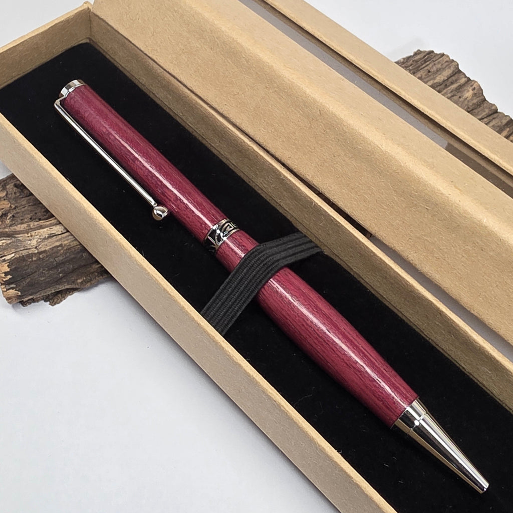 Stylo bille artisanal en bois d’Amarante