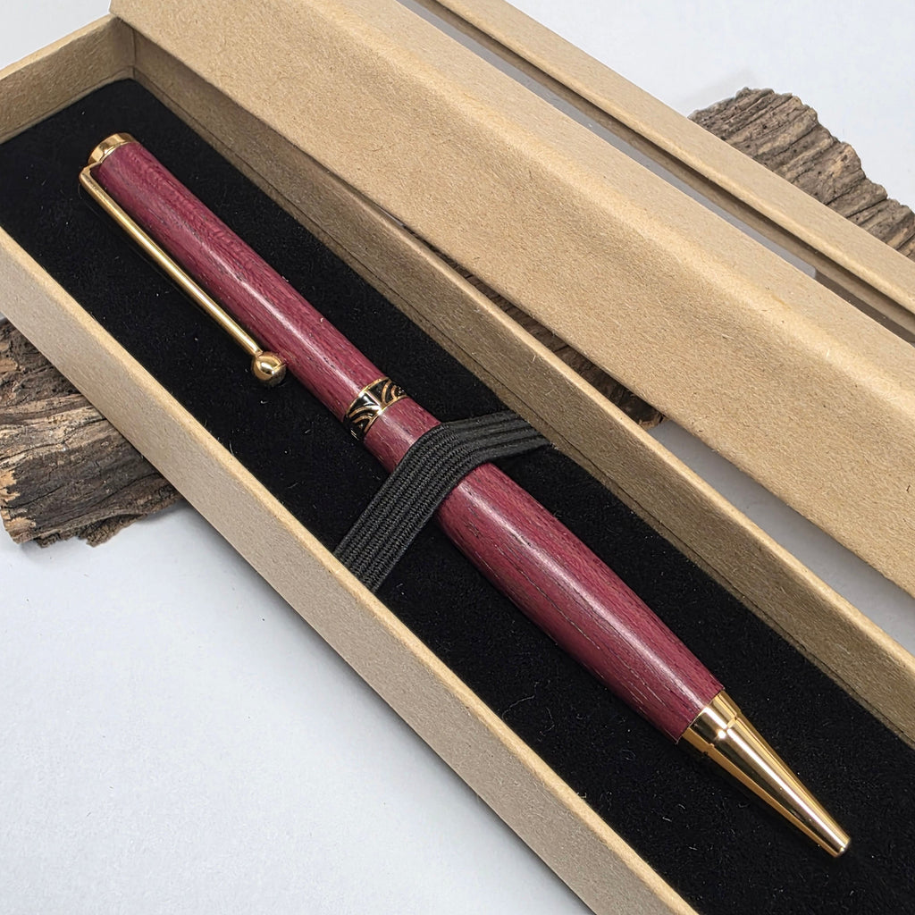 Stylo bille artisanal en bois d’Amarante