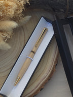 Coffret double stylo artisanal – modèle au choix
