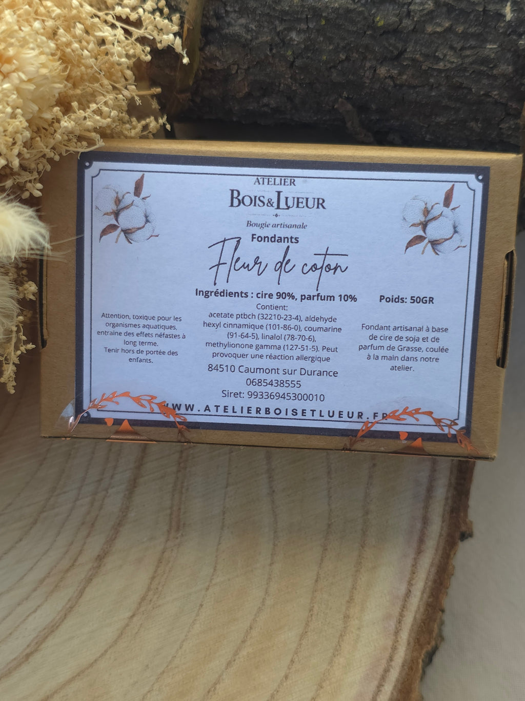 Fondants parfumés Fleur de coton – 50 g
