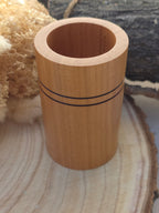 Pot à crayons artisanal en bois – décoration bureau