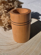 Pot à crayons artisanal en bois – décoration bureau