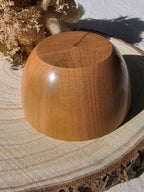 Vide-poche en bois segmenté de merisier - Pièce unique