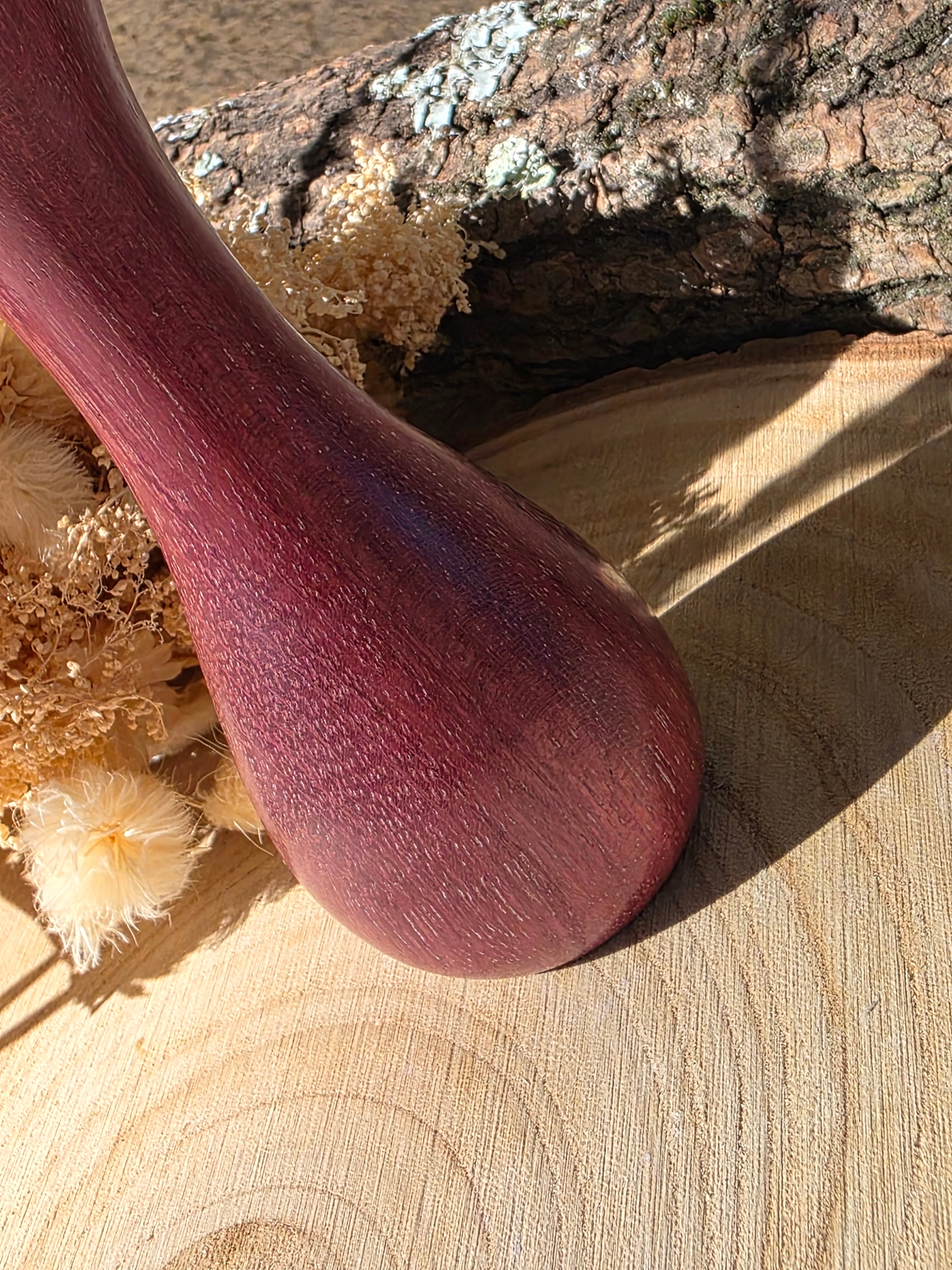 Soliflore en bois tourné