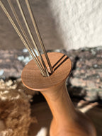 Soliflore en bois tourné