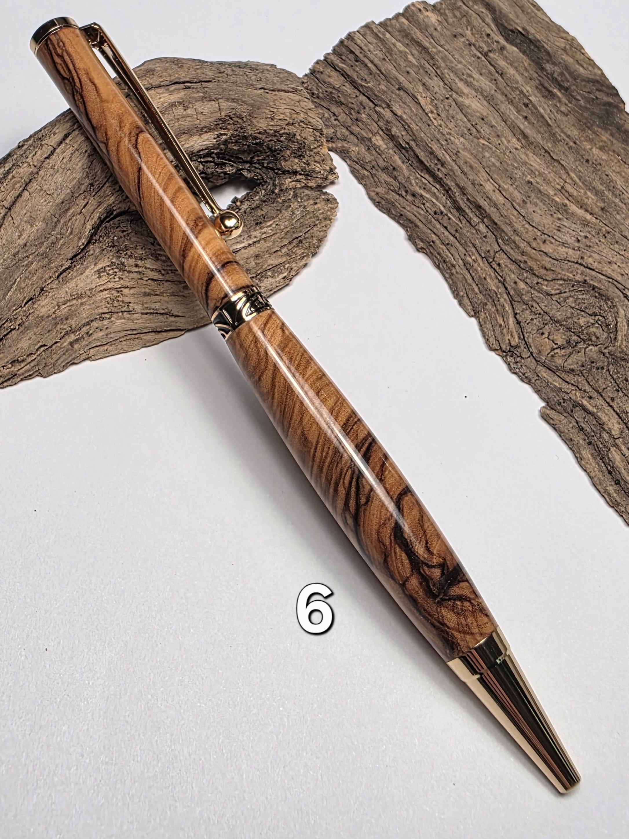 Stylo en olivier du Grand Gel de 1956 – Série limitée, finition miroir