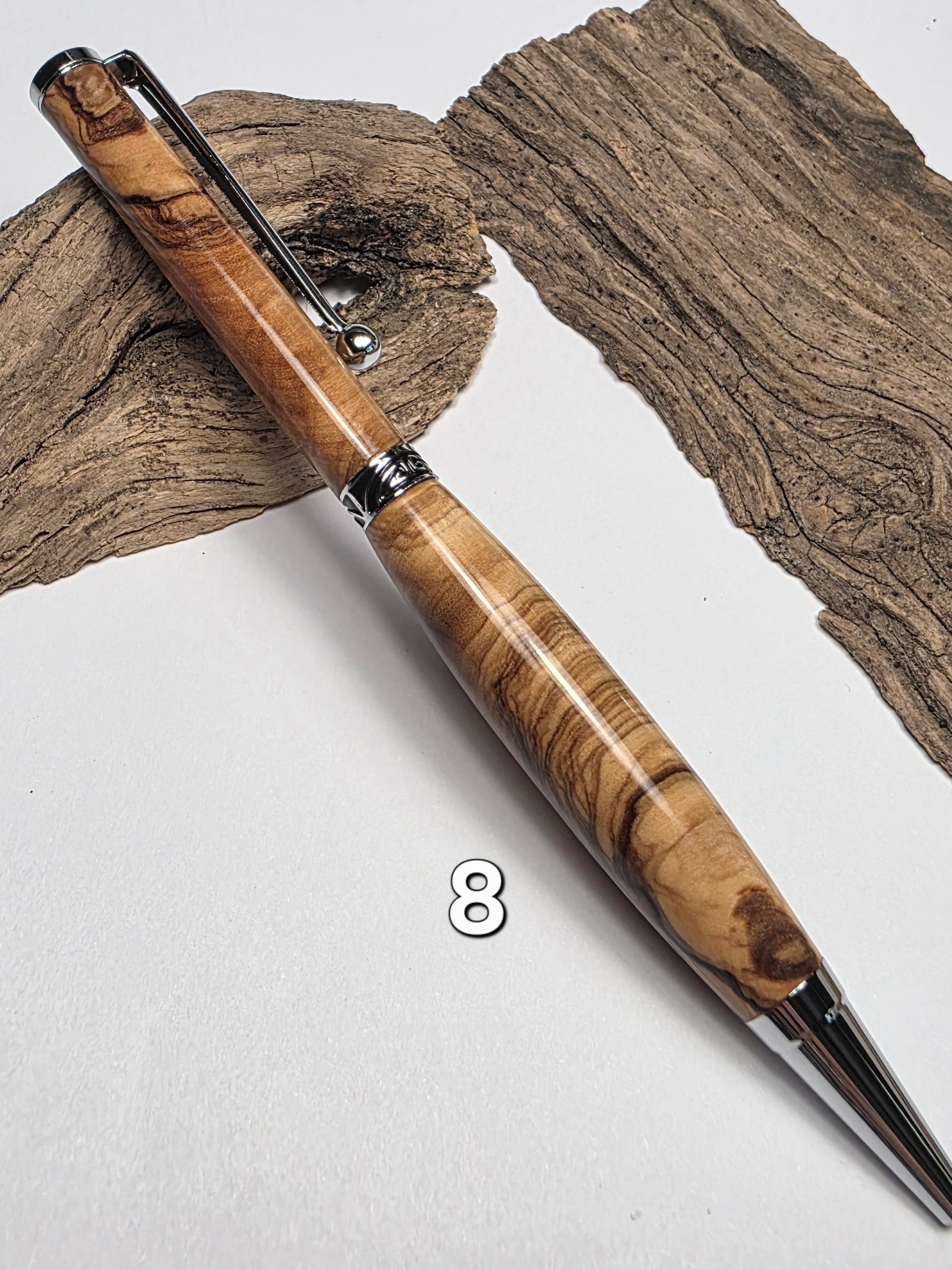 Stylo en olivier du Grand Gel de 1956 – Série limitée, finition miroir