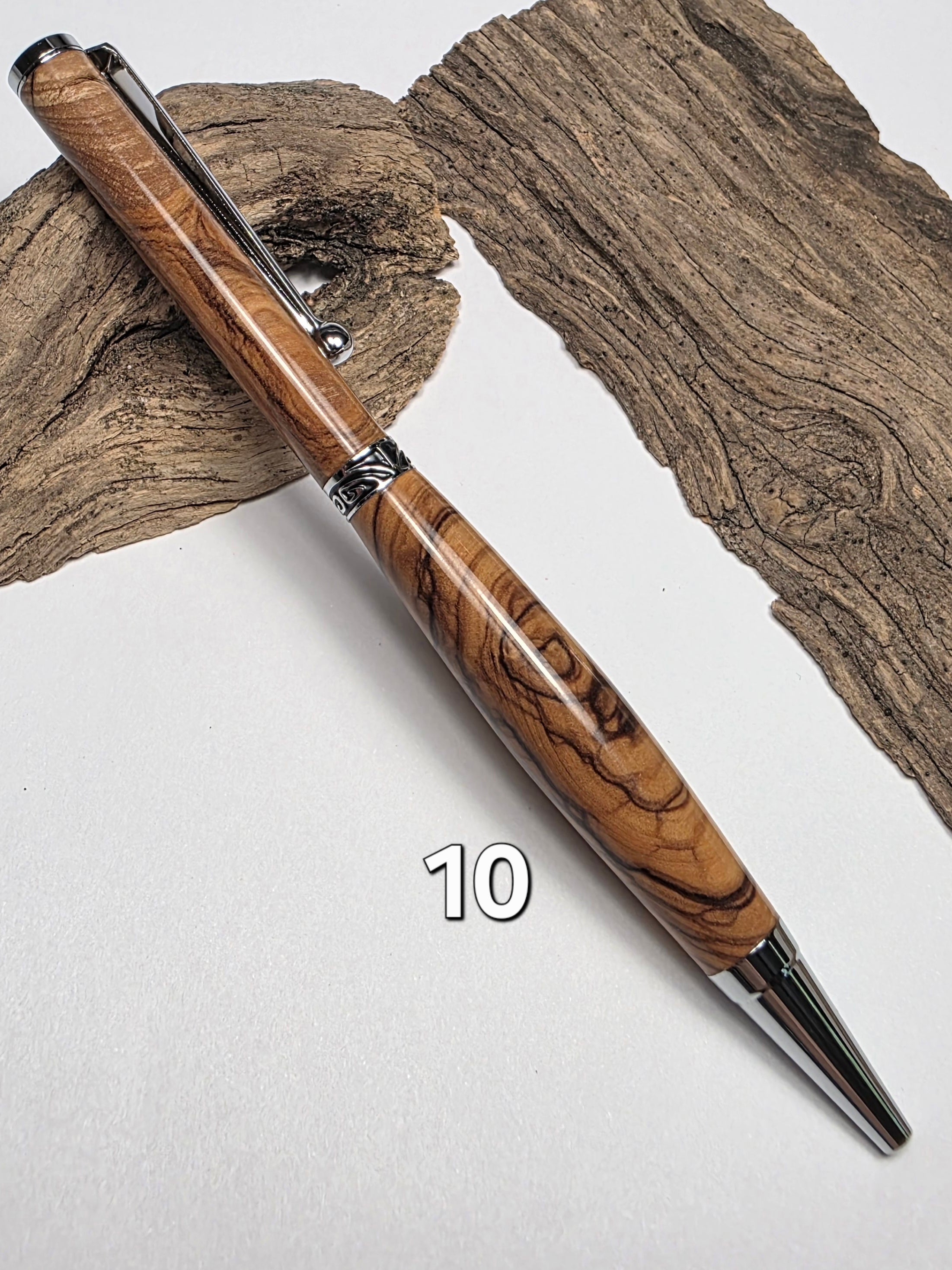 Stylo en olivier du Grand Gel de 1956 – Série limitée, finition miroir