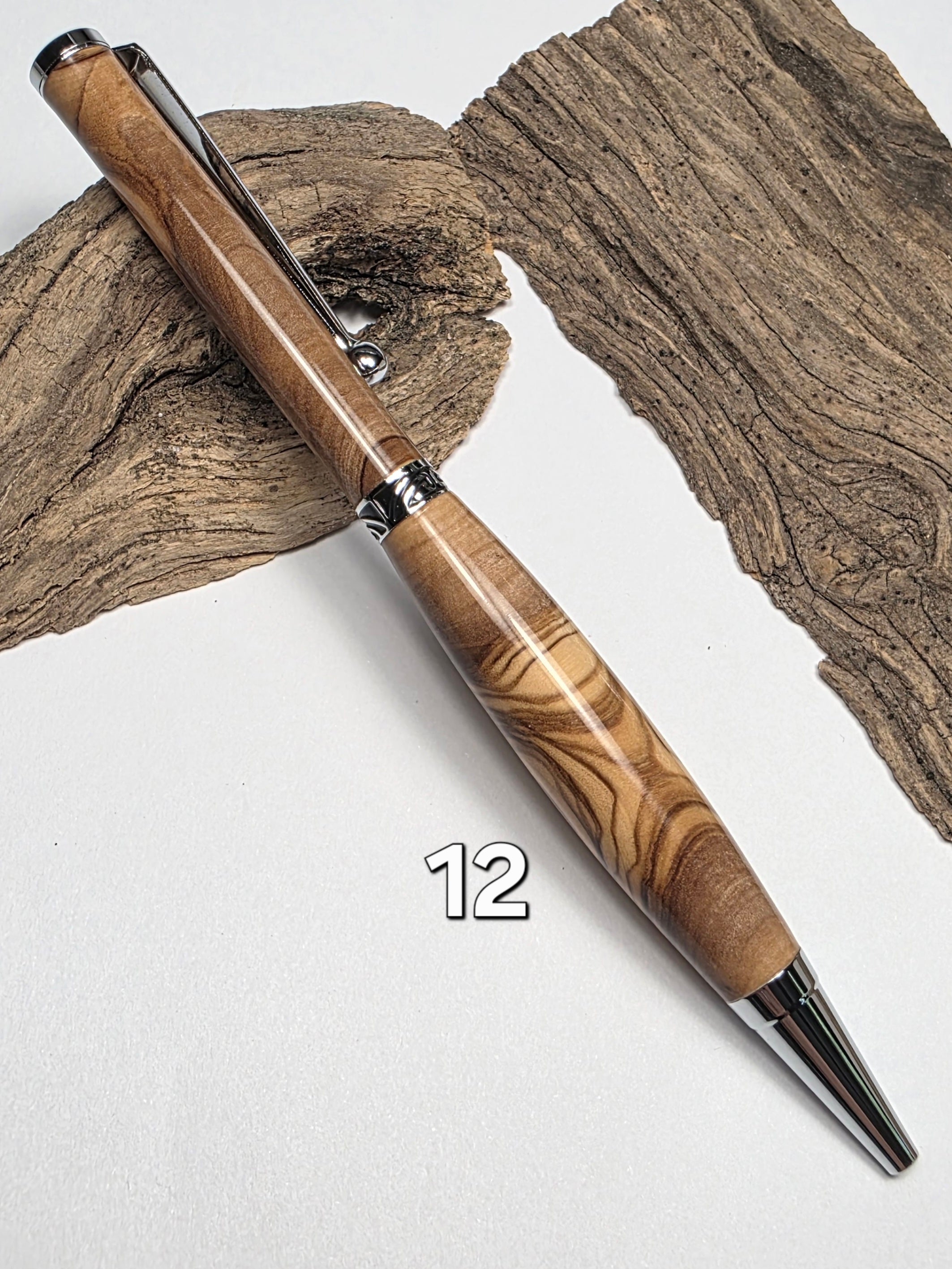 Stylo en olivier du Grand Gel de 1956 – Série limitée, finition miroir