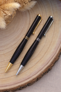 Coffret double stylo artisanal – modèle au choix