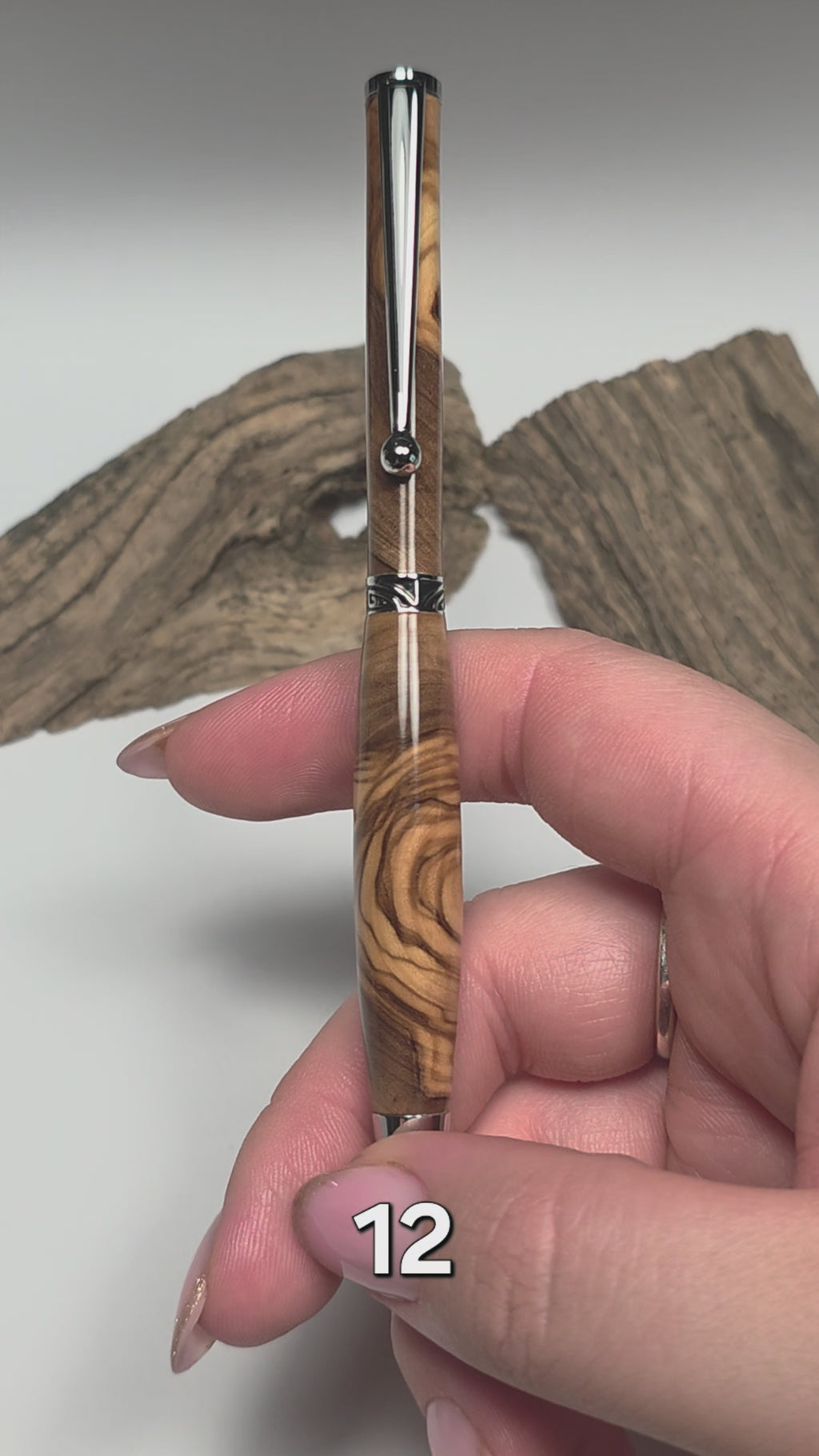 Stylo en olivier du Grand Gel de 1956 – Série limitée, finition miroir